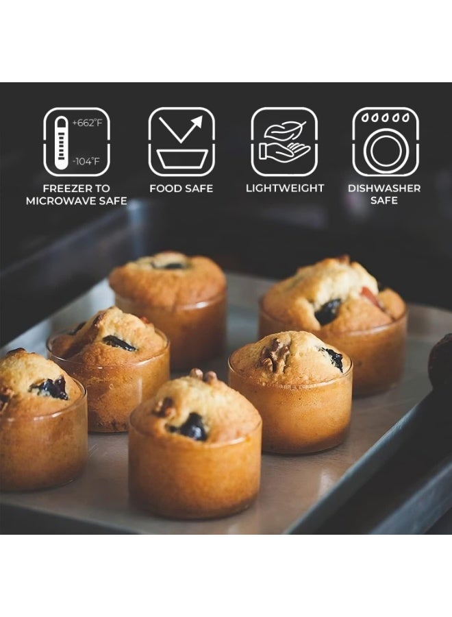 PTTIMFFM Mini Glass Dessert Bowl and Floral Spoon Set, 8-Piece Clear Glass Bowls with Stainless Steel Flower Spoons for Yogurt, Ice Cream, Pudding, Snacks, Elegant Entertaining - Image 3